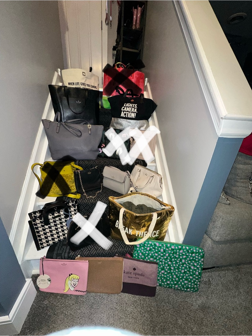HUGE Kate spade bag purge